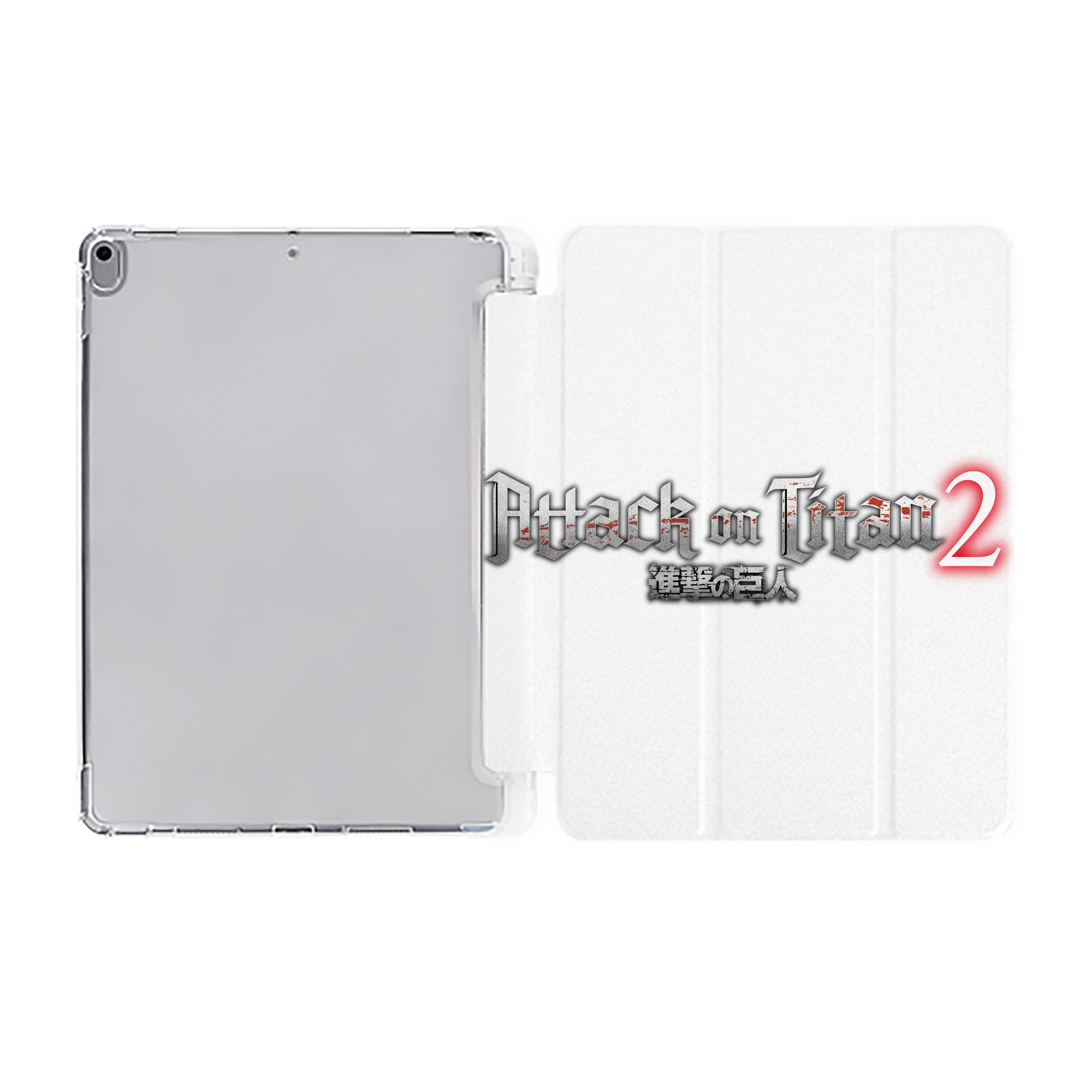 （画像用） 進撃の巨人 Attack on Titan IPad ケース ペン収納付き 三つ折りスタンド PUレザー×シリコン 対応機種9.5/10.5/10.9インチ